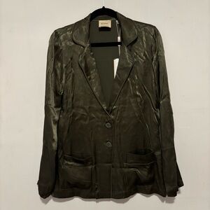 Elie Tahiti olive rayon blazer